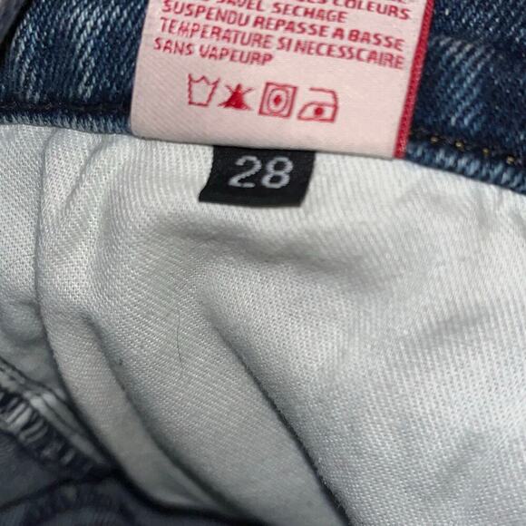 Revice Denim Star Jeans Size 28 Made in USA Blue High Rise Skinny Front Seamed - Picture 8 of 9